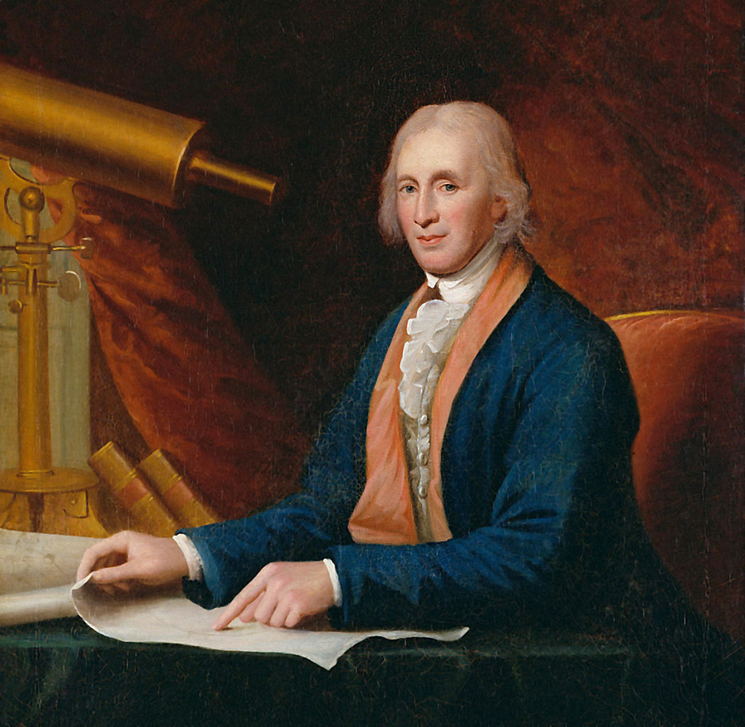 David Rittenhouse posthumous portrait Artist: Charles Willson Peale, 1796